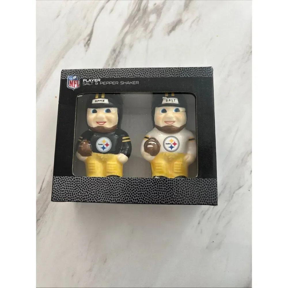 Pittsburgh Steelers Official NFL Player Salt & Pepper Shakers 2014 By Memory Co.